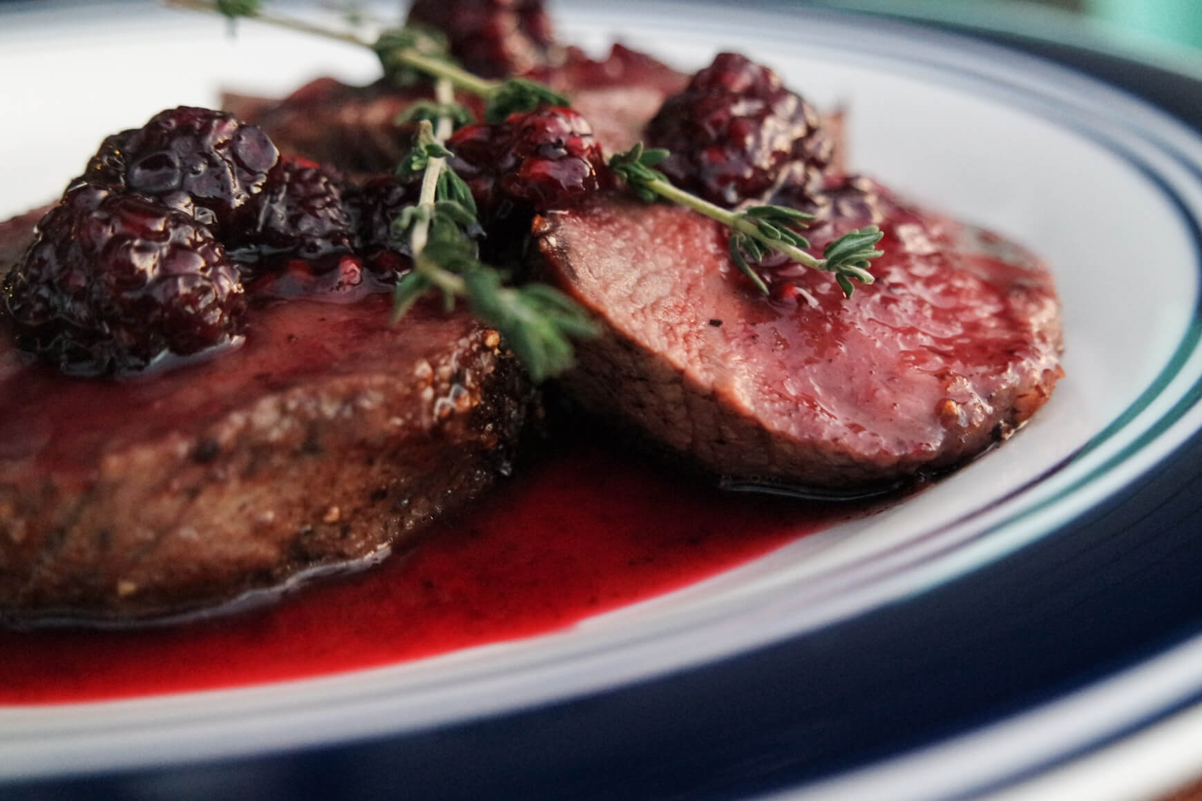 Venison Loin with Berry Sauce